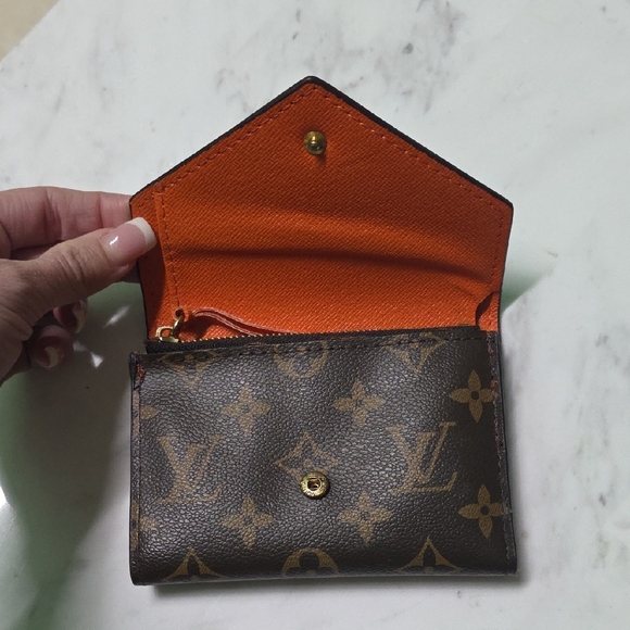 LV Brown and Orange Monogram Wallet - Picture 2 of 16